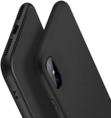 Iphone X Case, Ultra-thin, Black, Matte Black, Shock-proof, Anti-Scratch, Fingerprint &amp; oil stain (Matte Black)