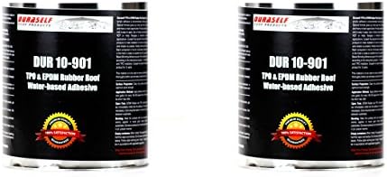 2 Duraself RV TPO/EPDM Water-Based Adhesive for Rubber Roofing Comparable to Dicor