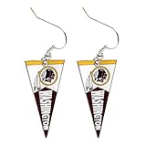 Sports Team Washington Redskins Pennant Dangle Charm Earring Set