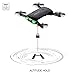 RC Quadcopter Drone with 2 Batteries 2.0MP Camera Live Video Foldable Arms Pocket Mini Drone for Beginners 2.4G 6-Axis Headless Mode RTF Helicopter