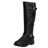 Top Moda PACK-95 Women's Knee High Buckle Riding Boots?