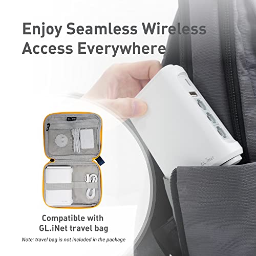 GL.iNet GL-SFT1200 (Opal) Portable WiFi Travel Router, Mini VPN Wireless Router for Fiber Optic Modem, Mobile Internet WiFi Repeater, Dual Band Openwrt Computer Routers, Home/Business/RV/Cruise