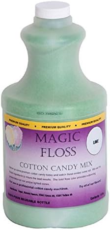 Paragon International 4 lbs Magic Floss Sugar in Easy Pour Bottle, Lime