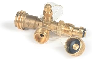 Camco 59113 LP Brass Tee with 4 Port