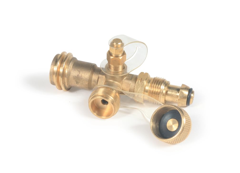 Camco 59113 Propane Brass Tee with 4 Port