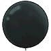 Black Round Latex Balloons - 24