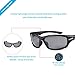 Duduma Polarized Sports Sunglasses for Running Cycling Fishing Golf Tr636 Flexible Superlight Frame (Black Matte Frame with Black Lens)