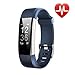 Letufit Plus Fitness Tracker + Heart Rate Monitor,IP67 Waterproof Smart Wristband Pedometer Watch Android iOS (Blue)