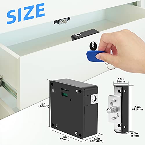 Electronic Locks for Adults RFID Lock Picks Pick Gun Set Drawer with Keys,NFC