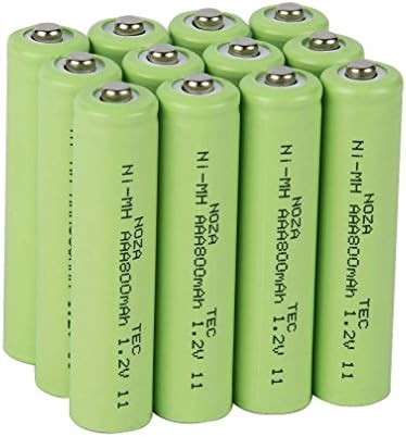 Noza Tec AAA 800mAh NIMH Ni-MH Rechargeable Batteries Pre-charged For Digital Camera Microphone Clocks (12)