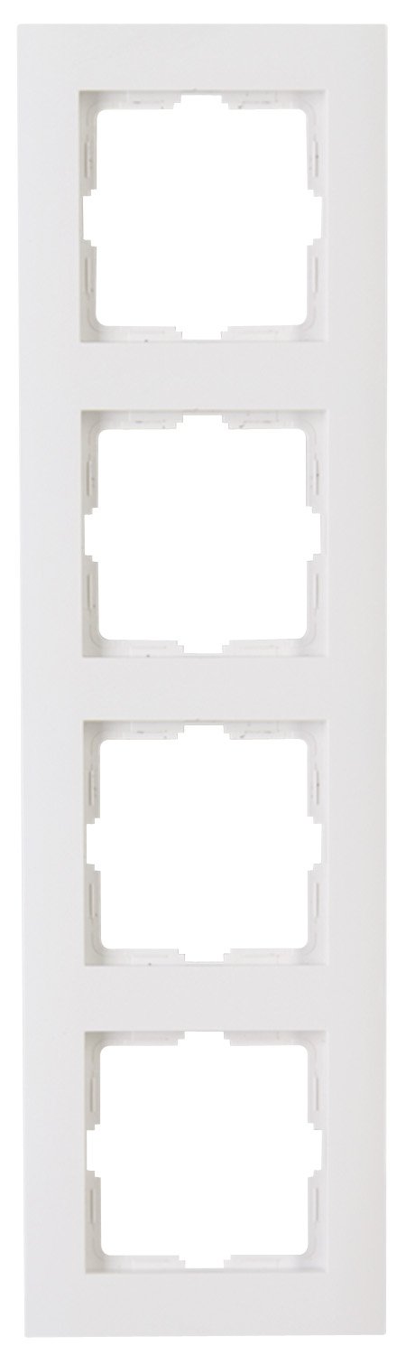 Kopp Athenis 402829063 4-Way Cover Frame, Pure White