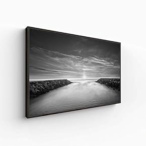 Canvas Wall Art for Living Room, Bedroom Monochrome Landscape Framed Canvas Prints for Home Decoration Ready to Hang - 16x24 inches