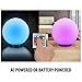 ENHANCE Kid's Night Light Ambient Globe LED Color Changing Lamp Glass Mood Lamp 5.9 inch - Wireless Remote Control, 4 Lighting Modes & Battery or AC Adapter Power - Great for Children and Babies
