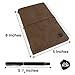Leather Bound Refillable Journal W/Premium Pen: Antique Handmade Vintage Leather Bound Notebook & Planner, Notepad With Blank Pages, Travel Diary For Notes, Drawing And Sketching, For Men & Women