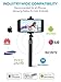 Premium Bluetooth Selfie Stick for iPhone X XR XS 11 10 8 7 6 5 Samsung Galaxy S10 S9 S8 S7 S6 S5, Android - Selfie Sticks (Powered by USA Technology) No Apps No Batteries No Downloads Required