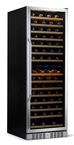 NewAir-Wine-Cooler-Built-In-Dual-Temperature-Zone-160-Bottle-Chiller-AWR-1600DB-Stainless-Steel