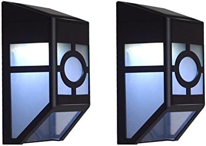 Solar Lights, Bright Outdoor Wireless Waterproof Security LED Solar Powered for Outdoor Landscape Garden Yard Lawn Path Lighting Decoration Soft White Auto On/Off (2Pack)