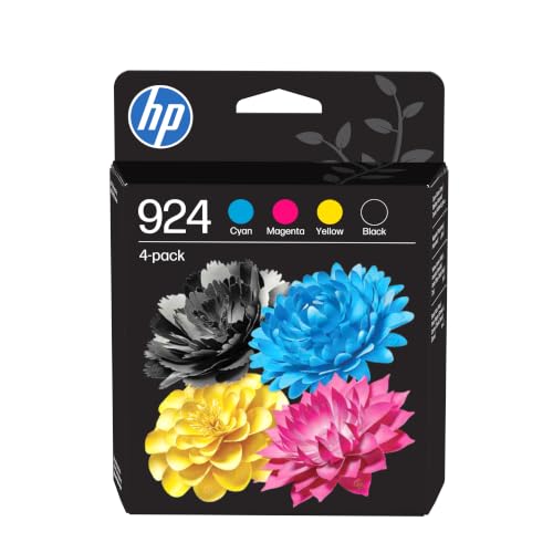 924 Noir, Cyan, Jaune et Magenta, 4 Cartouches Encre Originales