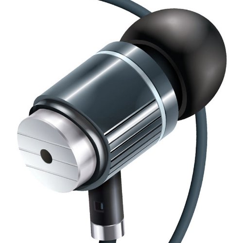 AudiOHM BPM In-Ear Noise Isolating Headphones with Enhanced Deep Bass Audio and Custom Fit Silicone Gels by GOgroove (Black) - Works with Samsung Galaxy S6 , Apple iPhone 6 Plus , HTC One M9 and More
