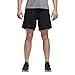 adidas Mens Running Response Short, Black/Black, Large/7