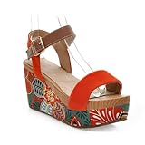 New Summer Womens Fashion Wedge Heels Sandals Bohemia Style High Heels Shoes Plus Size