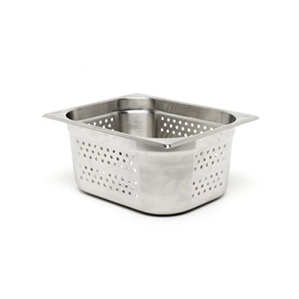 Genware GNP11-20 Perforated Stainless Steel Gastronorm Pan, 1/1 GN, 530 mm Length, 327 mm Width, 20 mm Deep