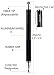 MEKO(2 Pcs) [2 in 1 Precision Series] Disc Stylus/Styli for All Touch Screen Devices Bundle with 4 Replaceable Disc Tips, 2 Replaceable Fiber Tips - (Black/Purple)