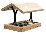 Woodlink Cedar Fly-Thru Bird Feeder, Cedar