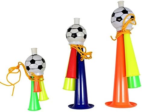 Amazon サッカー 応援グッズ トリプル カラー ホーン 応援 ラッパ 楽器 Sサイズ April Nine メガホン 応援楽器