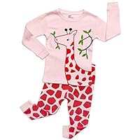 DinoDee Giraffe 2 Piece Pajama Set 100% Cotton 10 Years