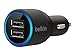 Belkin 2-Port Car Charger, Black (2.1 Amp / 10 Watt Per Port)