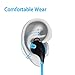 Atill Bluetooth Headphones 4.1 Wireless Sport Bluetooth Stereo Earbuds Sweatproof Headset Earphones with Microphone for iOS Android Smartphones and other Bluetooth-enabled Tablets (Blue).