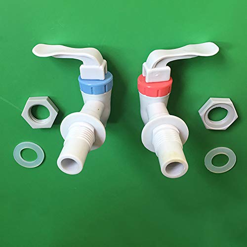 ?Water Dispenser Tap Maserfaliw Universal Plastic Push Type Cold Hot Water Dispenser Tap Faucet Replacement - Blue, Housewares, Offices, Outdoor, Holiday Gifts. - Thumbnail 3