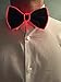 GlowTies LED Bow Tie Christmas Costume Accessory for New Years Rave Party Burning Man Light Up Bowtie, Red, One Size