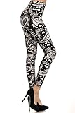 Leggings Depot NEW High Waist Popular Print Women's Leggings Pants Style Batch5 (Paisley Impressions)