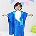 Hooded Poncho Towel for Kids, Organic Cotton Toddler Robes Wrap, Large Size 25