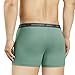 DAVID ARCHY Men's 4 Pack Underwear Ultra Soft Comfy Breathable Bamboo Rayon Trunks No Fly (M, Green/Gray)