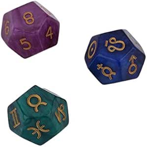 Dados de poliédricos de 9 Piezas, Juego de Dados creativos y