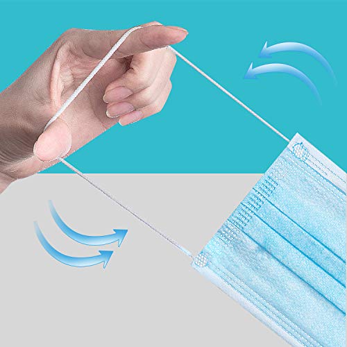 Sheal 100PCS Disposable 3-Layer Face Masks For Adult, Colorful Geometric Pattern Breathable Face Masks - Image 4