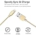 iPhone Charger Cable SHARLLEN Lightning Charger, Fast Nylon Braided USB iPhone Charging Cords 5Pack(3FT2/6FT2/10FT) Compatible iPhone XS/Max/XR/X/8/8Plus/7/7P/6S/iPad/IOS (Gold)