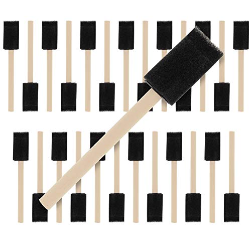 thumbnail interactive-video image 1 of US Art Supply 2" Foam Sponge Brushes - 40-Pack Value Set For Painting & Crafts 1 of 13