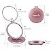 EASEHOLD Compact Mirror with Lights, Magnification Travel Vanity Mirror with LED Light Portable Pocket Illuminated Cosmetic Mirror for Travel and Daily Use