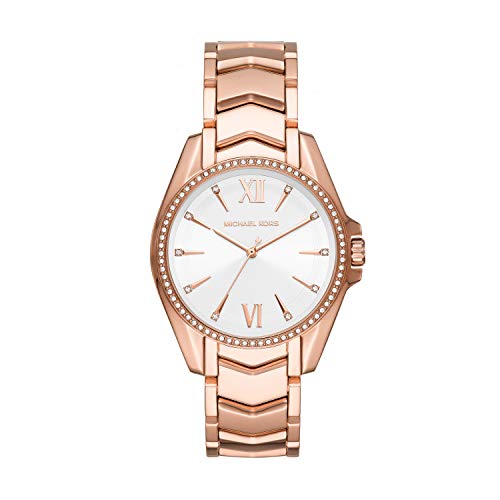 michael kors whitney stainless steel watch with glitz accents