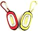 【2 Pack】Elecrainbow Magnetic Pocket Key Chain Flashlight/ COB Super Brightness with Carabiner, Red & Yellow