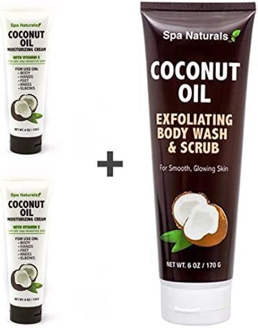 spa naturals coconut oil moisturizing cream with vitamin e stores