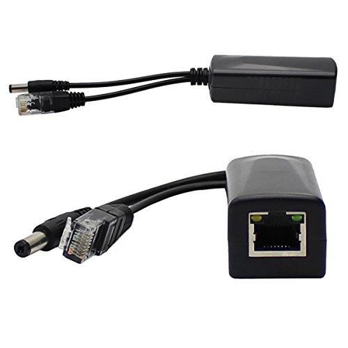 ANVISION 4-Pack Active PoE Splitter Adapter IEEE 802.3af Compliant 10/100Mbps, DC 12V Output for IP Camera Wireless AP Router Voip Phone AV-PS12
