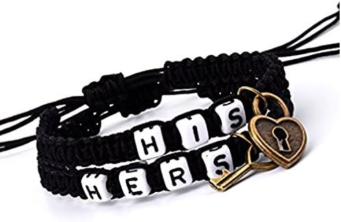 Distance Couples Bracelets Friendship Bracelets Relationship His and Hers Bracelets Jewelry Long Distance Relationship Gift for Lover Wedding