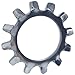 #4 External Tooth Lock Washers, Stainless Steel 410, Plain Finish, Quantity 100 by Fastenere