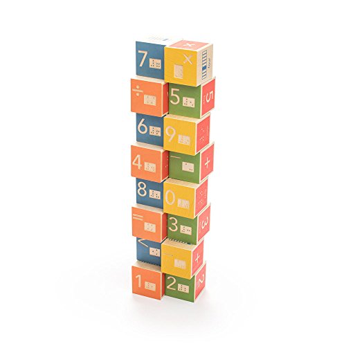 Uncle Goose Braille Math Blocks - Made in USA