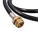 KIBOW High Pressure Propane Adaptor & Hose 5FT Long/Connects 1LB Propane Tank Connector Appliances to a Refillable 20 LBs Tank-CSA Certified